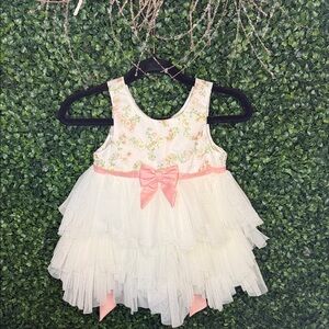 American Princess White and Pink Layered Dress